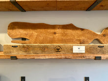 Load image into Gallery viewer, Reclaimed Wood Coordinates Sign
